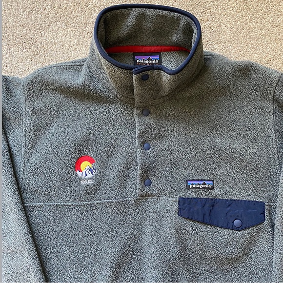 🎉Patagonia Vail Synchilla Snap-T Fleece Pullover, Men’s Size Small, Grey/… - Picture 2 of 6